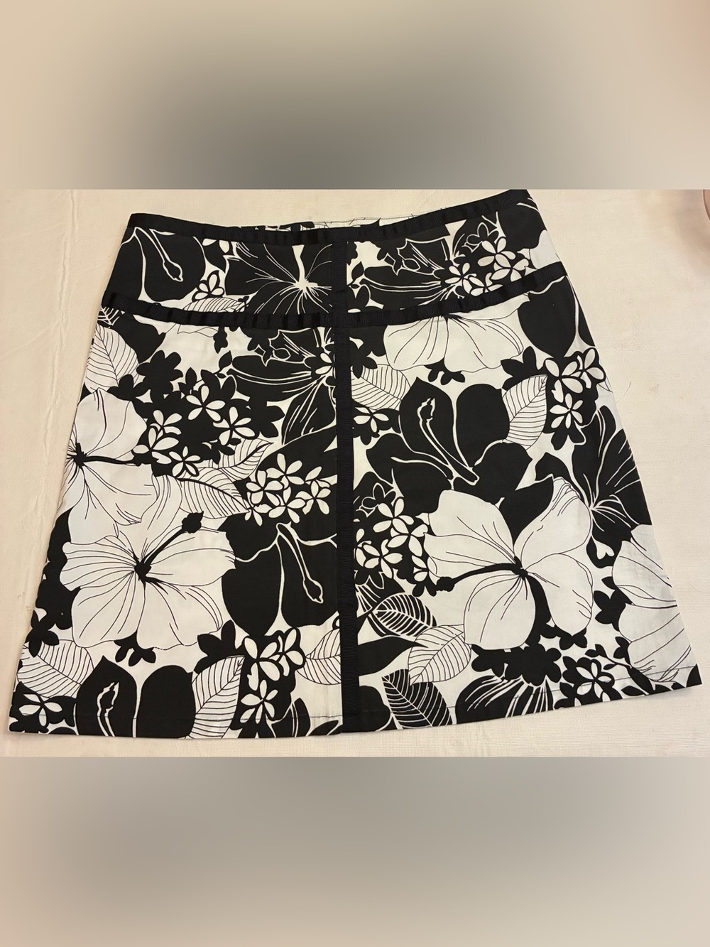Mixit Black & White Floral Mini Skirt